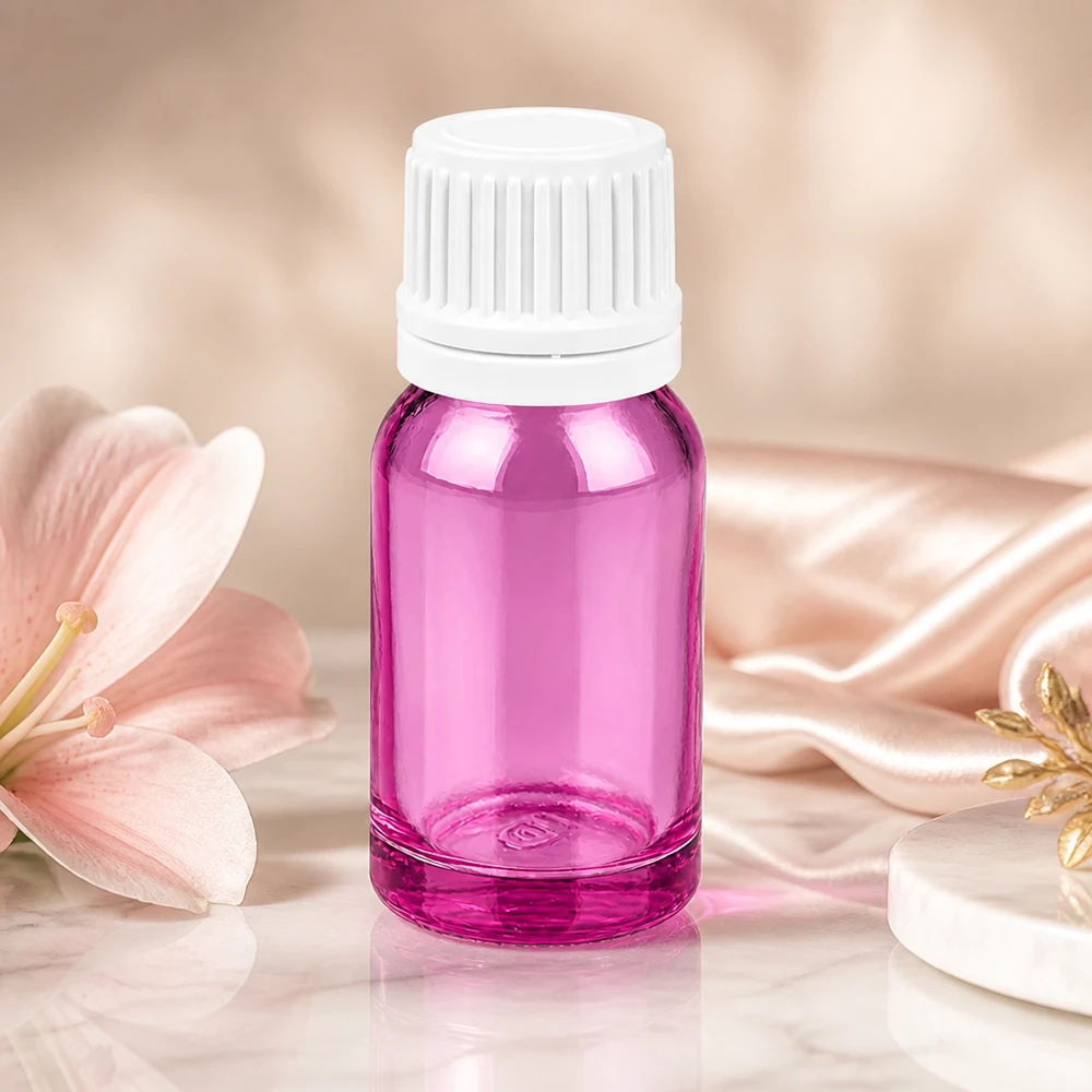 10ml Flasche 11mm Schraubverschluss weiss Originalität Schraubverschlusserschluss PurpleLine UT18/10 10ml PurpleLine Glasflasche mit weißem Verschluss ideal für Reise und unterwegs