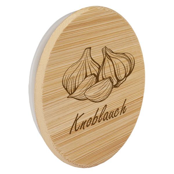 Holzdeckel "Knoblauch" für WECK RR60 Holzdeckel "Knoblauch" für WECK RR60
