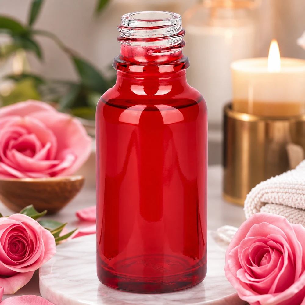 20ml Apothekenflasche RedLine UT18/20 UNiTWIST Traditionelle rote 20ml Apothekerflasche RedLine UT18/20 UNiTWIST im klassischen pharmazeutischen Stil