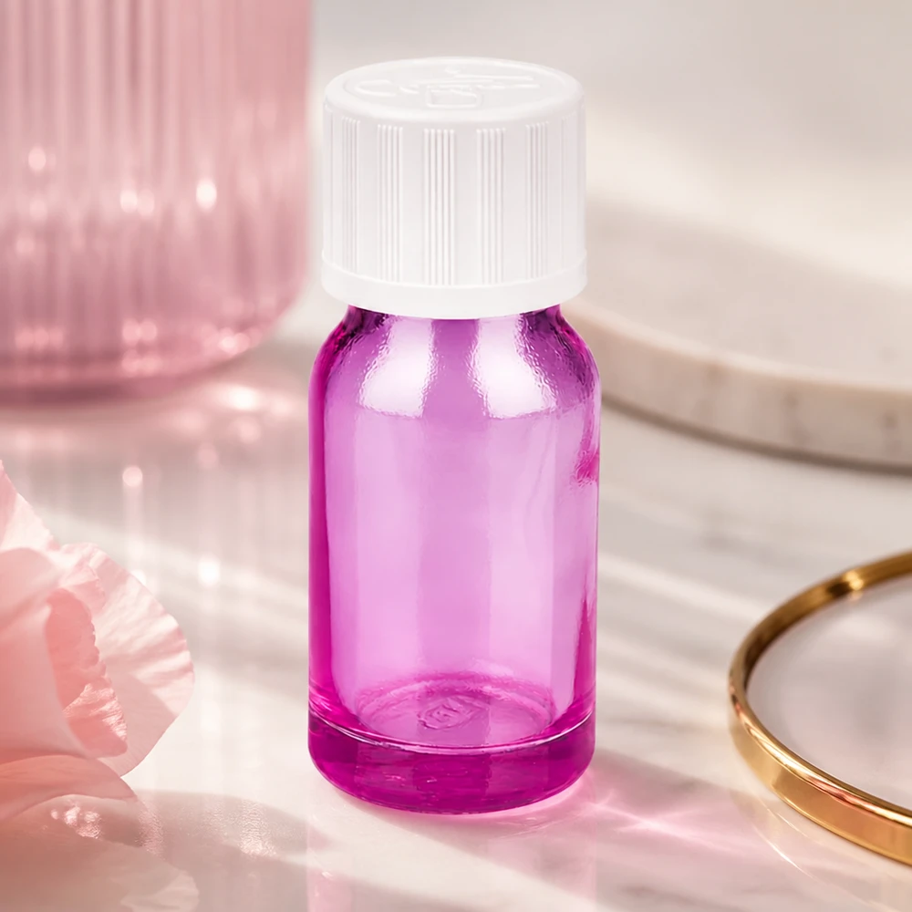 10ml Tropfflasche 1.2mm weiß Standard Kindersicher PurpleLine.UT18/10 Handliche 10ml Tropfflasche in lila mit weißem Schraubdeckel für Reise und unterwegs