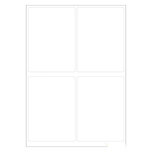 Universal Etiketten weiß (24 Aufkleber) 40x55mm Universal Etiketten weiß (24 Aufkleber) 40x55mm