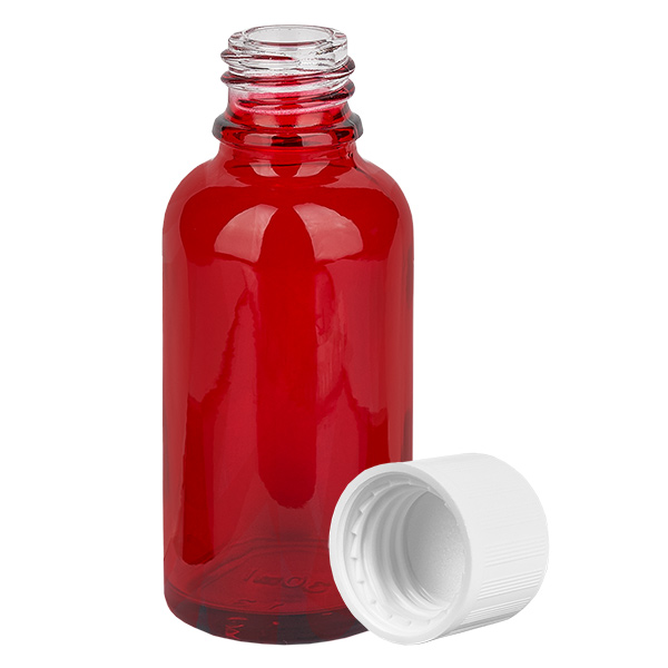 30ml Flasche 11mm Schraubverschluss weiß Standard Kindersicherung RedLine UT18/30 30ml Flasche 11mm Schraubverschluss weiß Standard Kindersicherung RedLine UT18/30