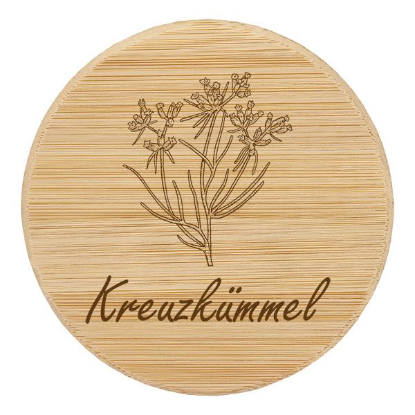 Holzdeckel "Kreuzkümmel" für WECK RR60 Holzdeckel "Kreuzkümmel" für WECK RR60