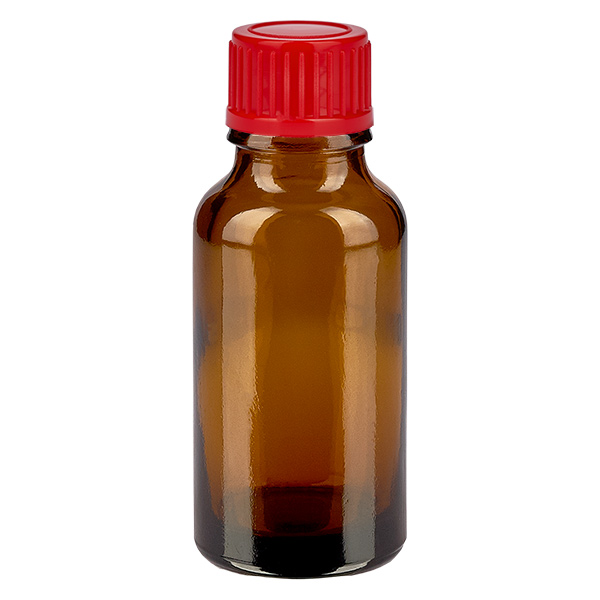 20ml Flasche 11mm Schraubverschluss rot Standard BrownLine UT18/20 20ml Flasche 11mm Schraubverschluss rot Standard BrownLine UT18/20