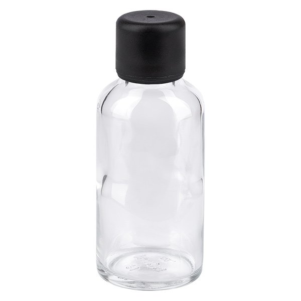 30ml Flasche 6mm Schraubverschluss schwarz Standard ClearLine UT18/30 30ml Flasche 6mm Schraubverschluss schwarz Standard ClearLine UT18/30
