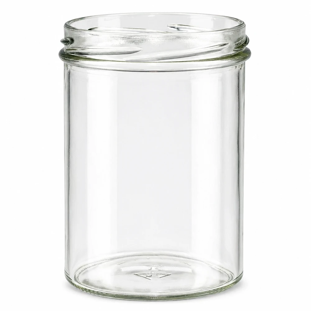 435ml Sturzglas ohne Deckel (TO82) UNiTWIST Leeres UNiTWIST Sturz435 Einmachglas 435ml mit TO82 Gewinde transparentes Glas ohne Deckel für Marmelade