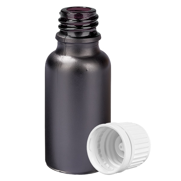 20ml Flasche 11mm Schraubverschluss weiß Originalitätsverschluss BlackLine UT18/20 20ml Flasche 11mm Schraubverschluss weiß Originalitätsverschluss BlackLine UT18/20