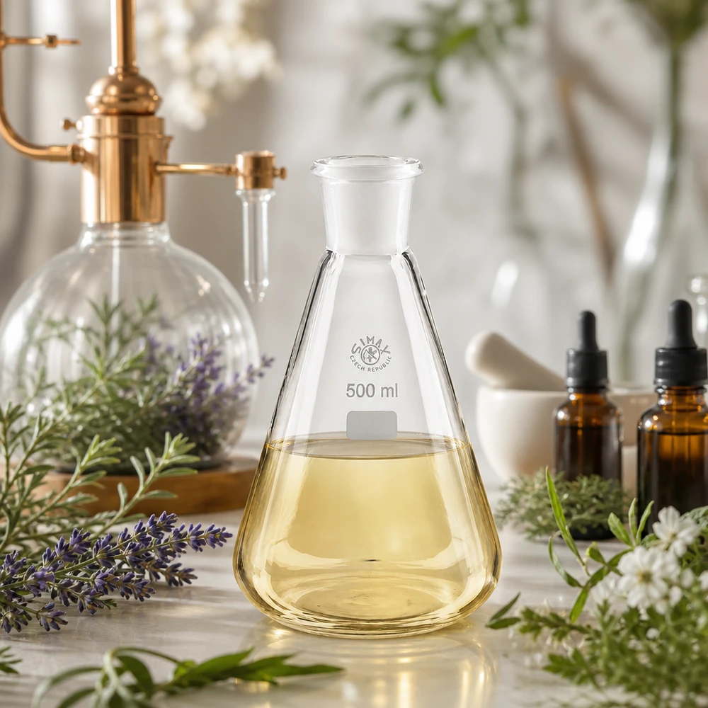 Erlenmeyerkolben 500ml mit Normschliff (29/32) Chemielabor Glaswaren Set mit mittelgroßem 500ml Kolben für Synthesearbeiten