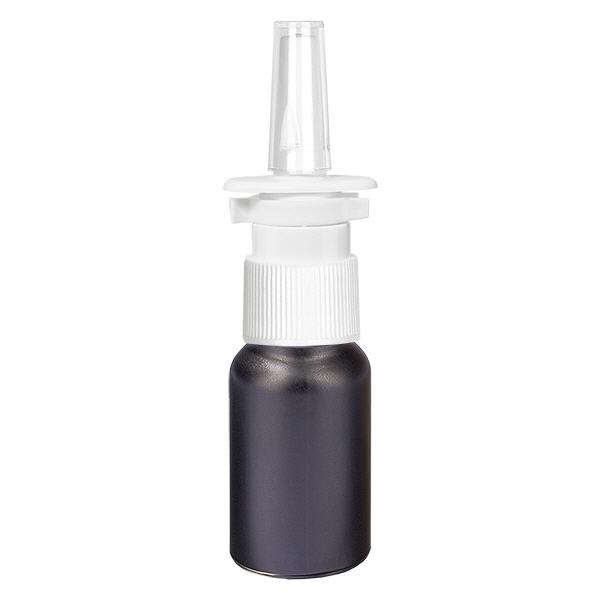10ml Nasensprayflasche weiß/transparent Standardverschluss BlackLine UT18/10