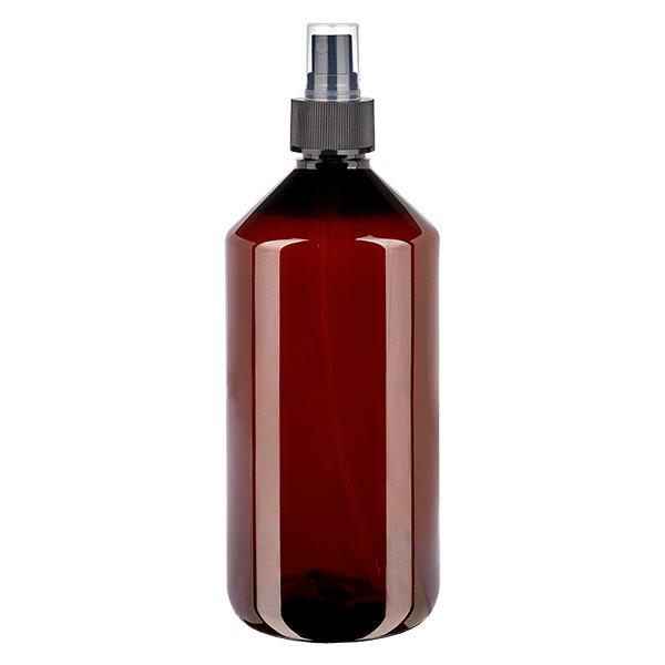 PET Flasche 1000ml mit Zerstäuber schwarz PET Flasche 1000ml mit Zerstäuber schwarz