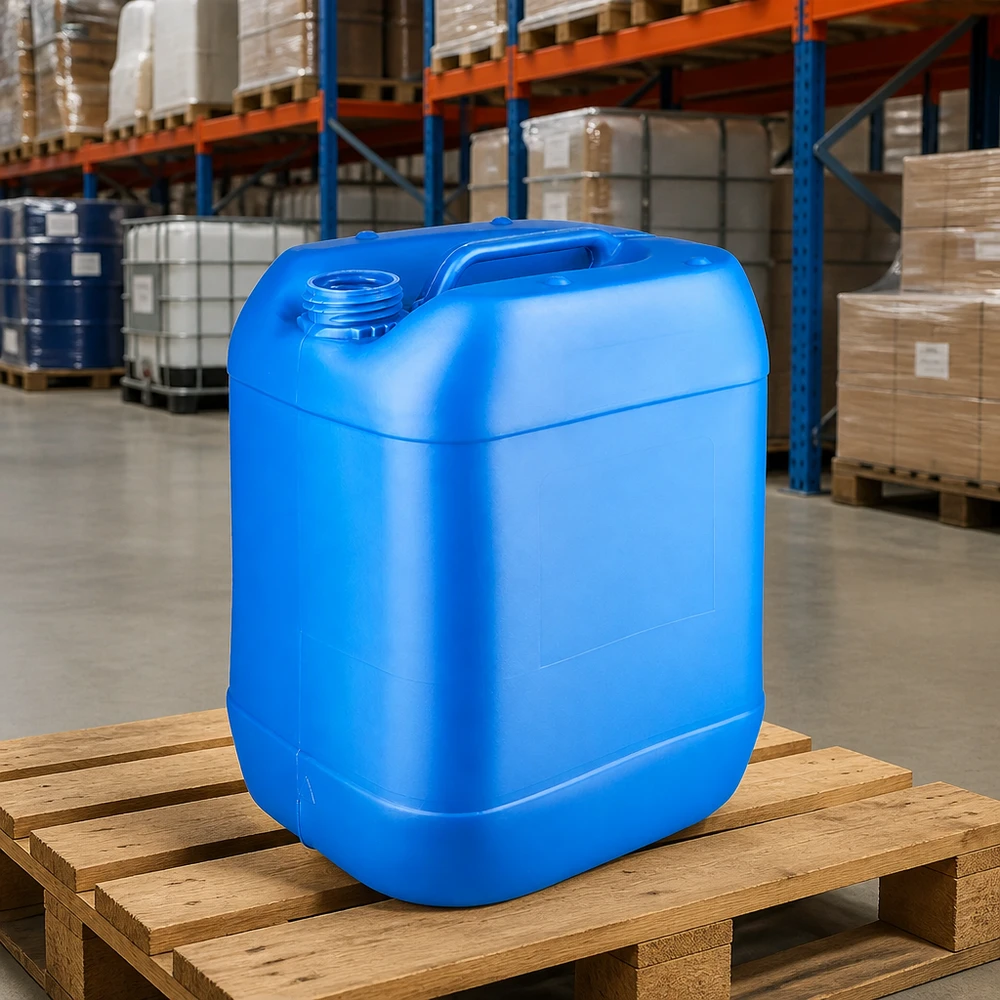 Kanister 20 Liter blau ohne Verschluss Professioneller Vorratsbehälter 20L blau ohne Verschluss für Reinigungsmittel und Öle