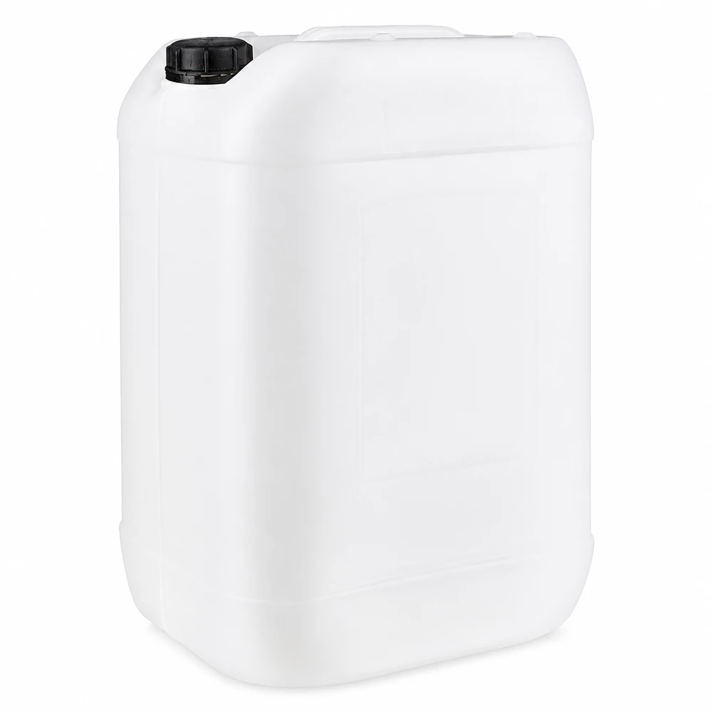 Kanister 25 Liter mit Schraubverschluss Originalitätsverschluss 25 Liter HDPE Kanister natur-weiß mit auslaufsicherem Schraubverschluss