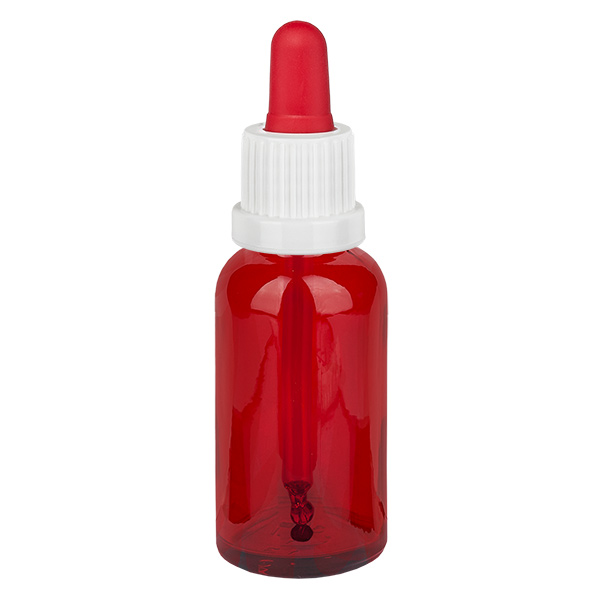 30ml Pipettenflasche weiß/rot Originalitätsverschluss RedLine UT18/30