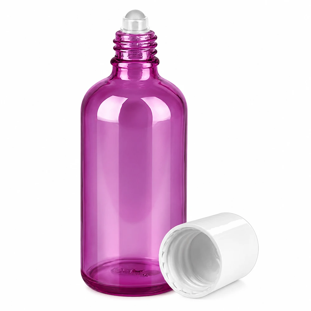 STD PurpleLine 100ml Roll-On Flasche mit ergonomischer Form für komfortable Handhabung