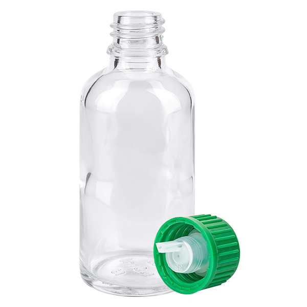 50ml Tropfflasche 0.8mm grün Standardverschluss ClearLine UT18/50