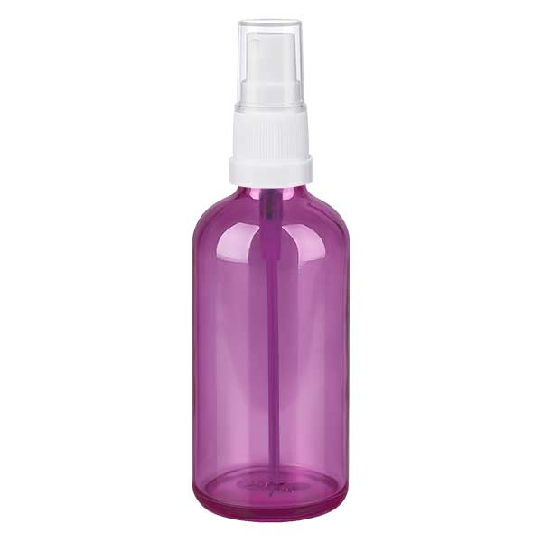 100ml Sprayflasche weiss/transparent Standard PurpleLine UT18/100