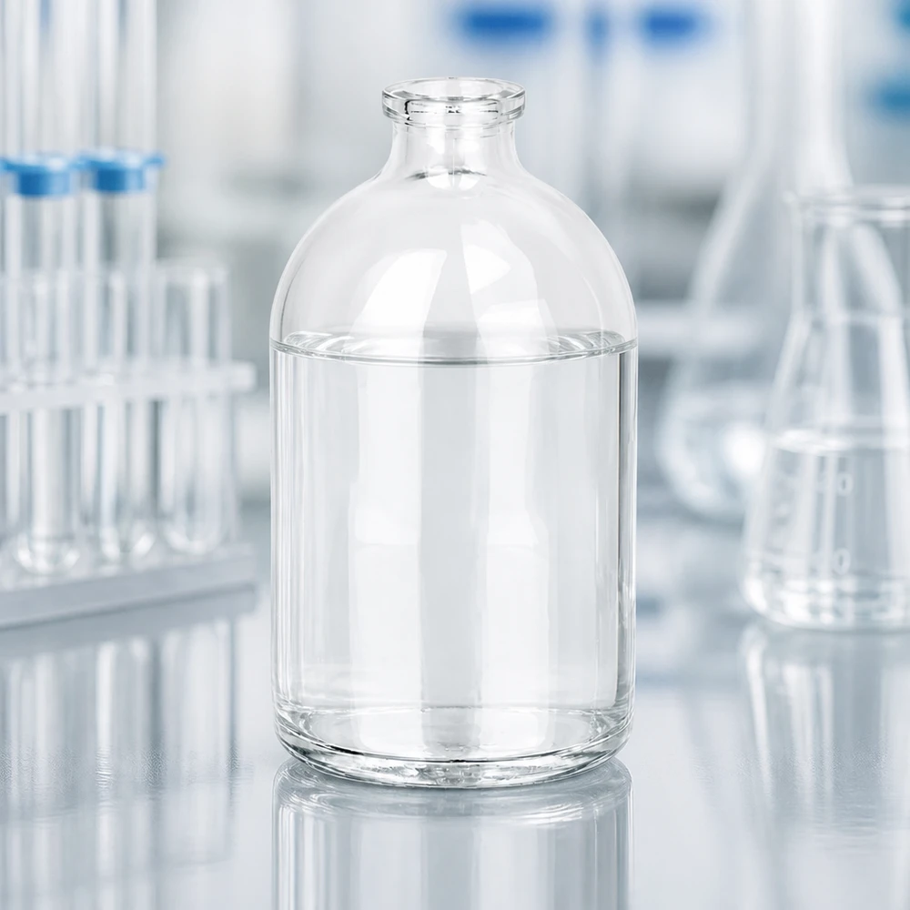 Injektionsflasche Klarglas 100ml Hochwertige Injektionsflasche Klarglas 100ml mit glatter zylindrischer Wandung