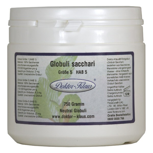 750g Neutral Globuli Gr. 5 von Doktor-Klaus 750g Neutral Globuli Gr. 5 von Doktor-Klaus