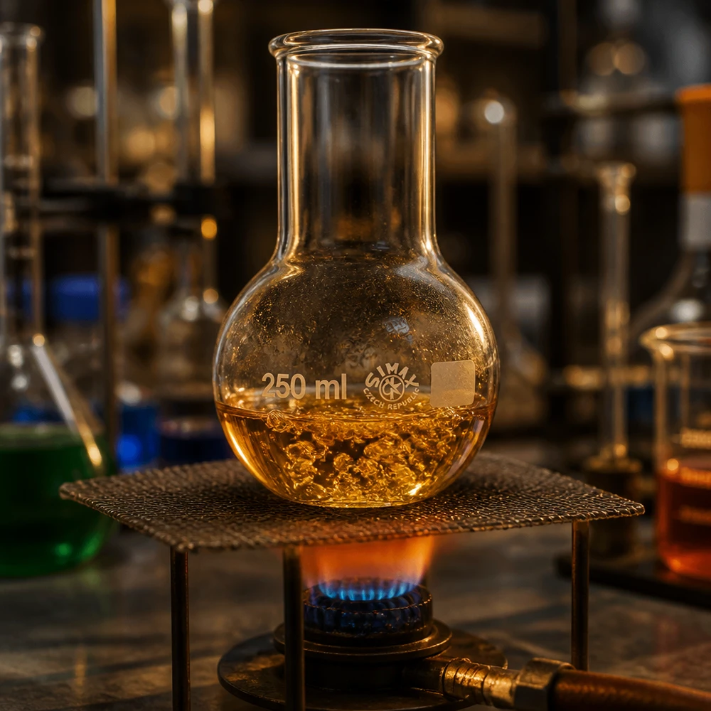 Rundkolben 250ml aus robustem Laborglas für professionelle chemische Anwendungen