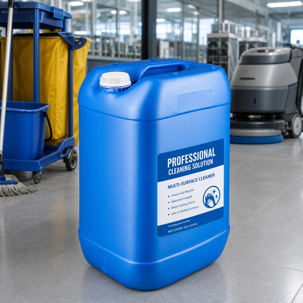 Kanister 25 Liter blau ohne Verschluss Blauer Mehrzweckkanister 25 Liter ohne Verschluss mit ergonomischem Griff für Reinigungsdienste
