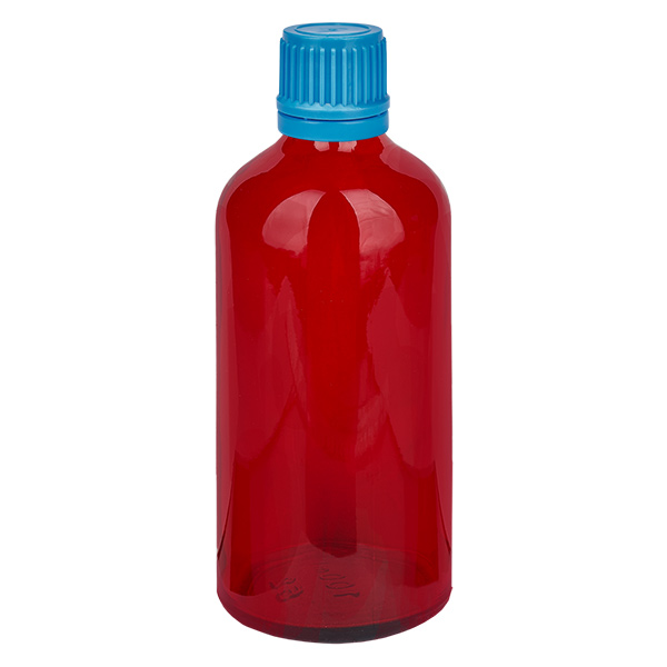 100ml Flasche 11mm Schraubverschluss blau Originalitätsverschluss RedLine UT18/100