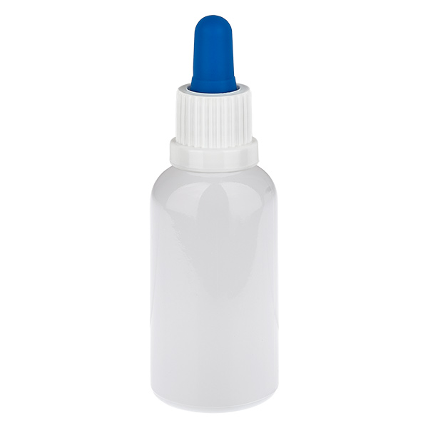 30ml Pipettenflasche weiß/blau Originalitätsverschluss WhiteLine UT18/30 30ml Pipettenflasche weiß/blau Originalitätsverschluss WhiteLine UT18/30