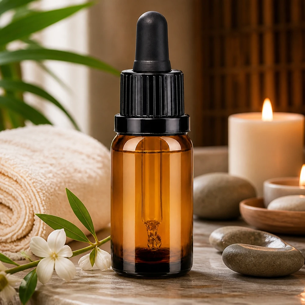 10ml Glasflasche mit Pipettenaufsatz optimal für Serumherstellung und aromatherapeutische Mischungen