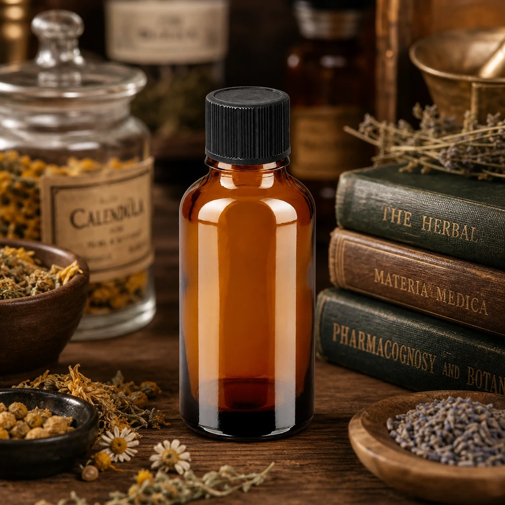 Laborqualität Braunglasflasche 30ml mit kontrollierter Tropfabgabe für Naturheilmittel