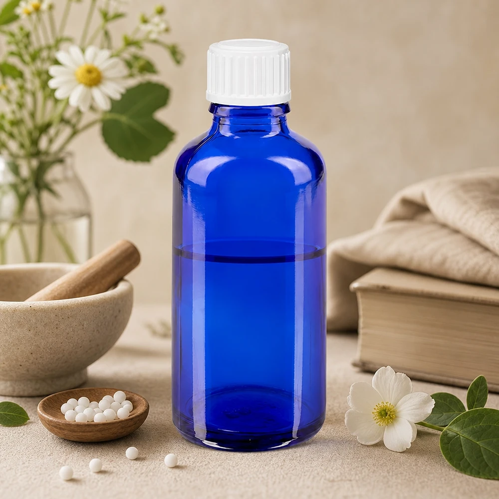 Apothekenflasche blau 50ml Tropfverschluss weiß 0.8mm Standard Kobaltblaue Glasflasche 50ml mit kindersicherem Tropfeinsatz 0.9mm für ätherische Öle