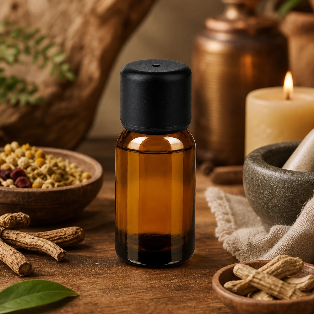 Praktische 10ml Braunglasflasche mit schwarzem Verschluss für sichere Aufbewahrung von Tinkturen