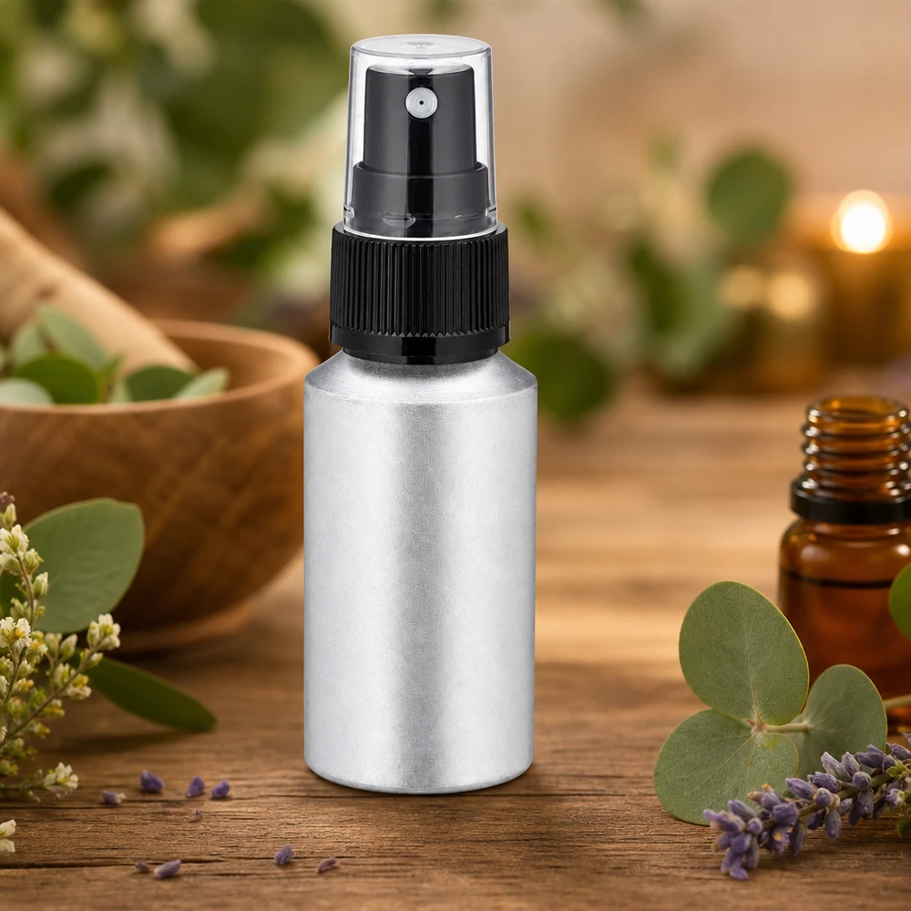Leichte 30ml Aluminium-Sprayflasche mit präzisem Sprühkopf für gezielte Anwendung
