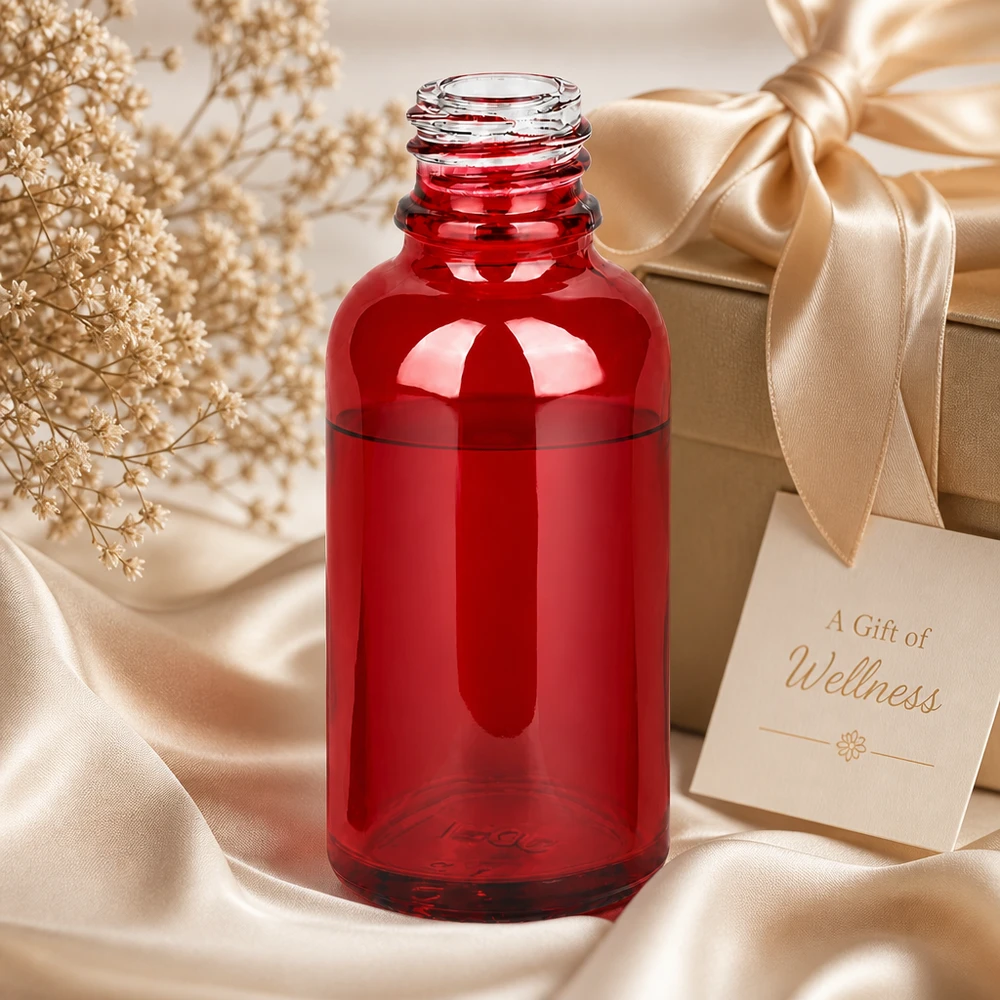 Robuste 30ml Apothekenflasche RedLine UT18/30 UNiTWIST aus widerstandsfähigem Spezialglas