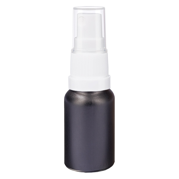 10ml Sprayflasche mit weißem Verschluss BlackLine UT18/10 10ml Sprayflasche mit weißem Verschluss BlackLine UT18/10