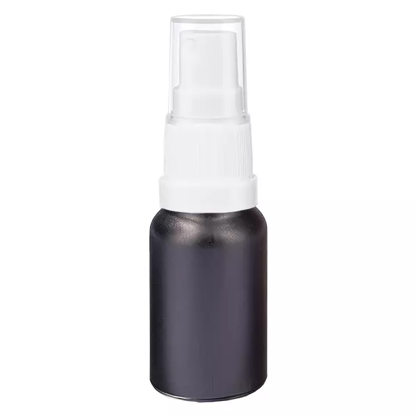 10ml Sprayflasche mit weißem Verschluss BlackLine UT18/10 10ml Sprayflasche mit weißem Verschluss BlackLine UT18/10