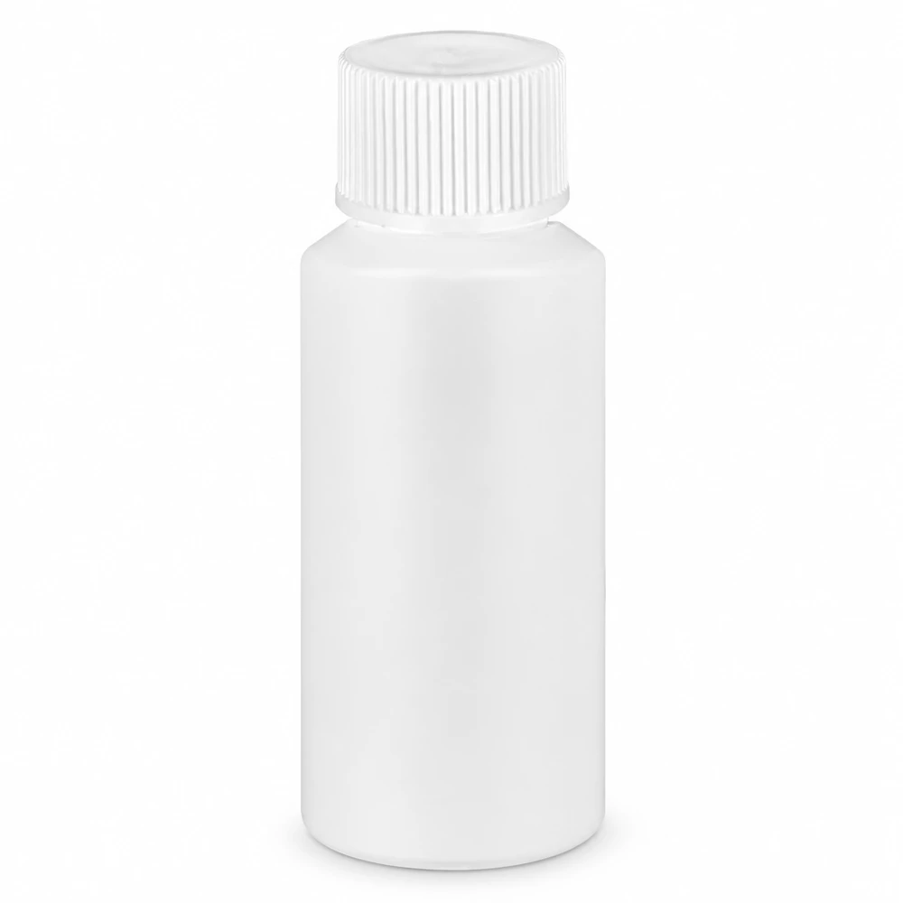 HDPE Flasche 30ml weiss für Medikamente Tropfen und pharmazeutische Flüssigkeiten