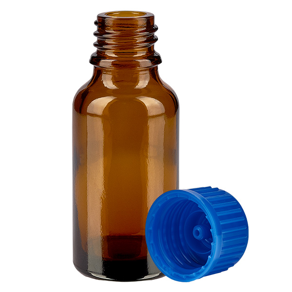 20ml Flasche 11mm Schraubverschluss blau Standard BrownLine UT18/20 20ml Flasche 11mm Schraubverschluss blau Standard BrownLine UT18/20