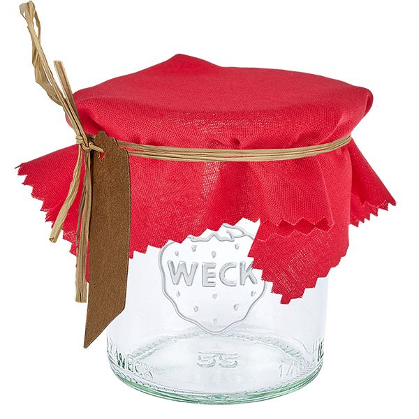 Stoff Schmuckdeckchen rot 12cm eckig