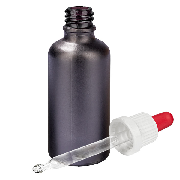 50ml Pipettenflasche weiß/rot Originalitätsverschluss BlackLine UT18/50