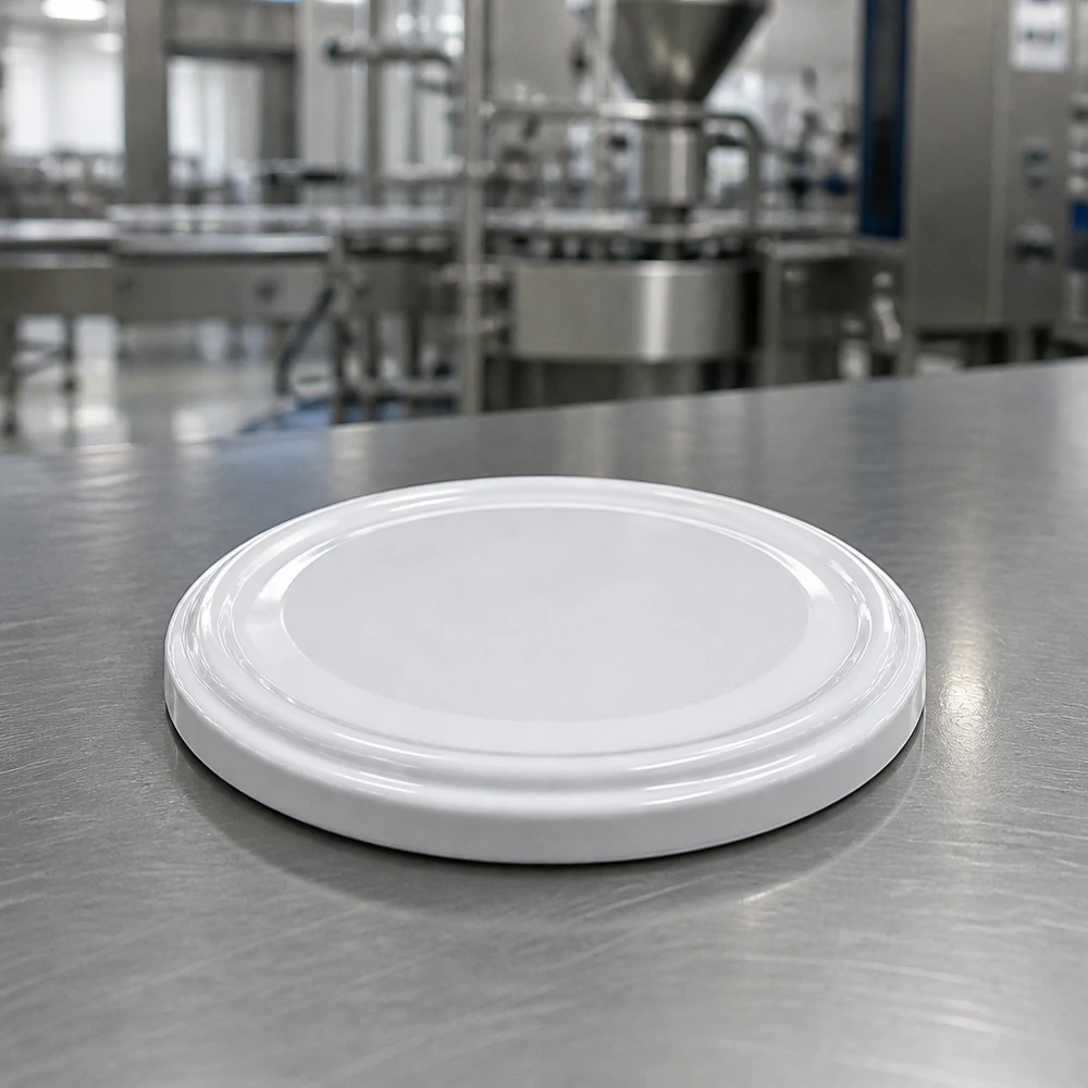 UNiTWIST TO82 Konservendeckel weiss 82mm Durchmesser BioSeal Lebensmittelindustrie