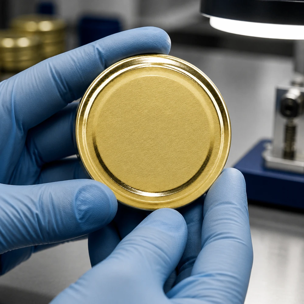 Qualitätsprüfung UNiTWIST TO43 gold BPA-NI unitemp Deckel Lebensmittelindustrie Labor