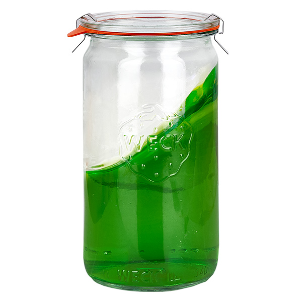24er Set Weck Gläser 340ml Zylindergläser mit 24 Glasdeckeln 24er Set Weck Gläser 340ml Zylindergläser mit 24 Glasdeckeln