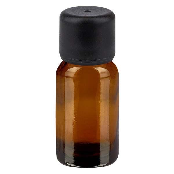 10ml Flasche 6mm Schraubverschluss schwarz Standard BrownLine UT18/10