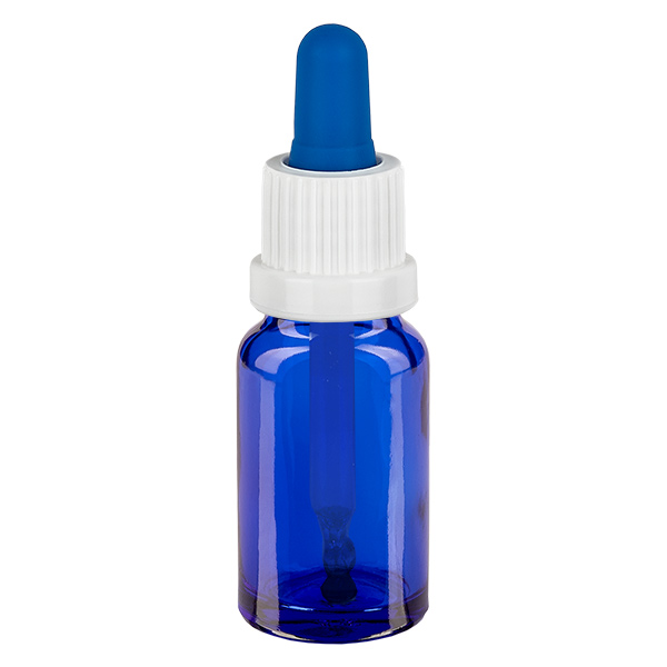 10ml Pipettenflasche weiß/blau Originalitätsverschluss BlueLine UT18/10