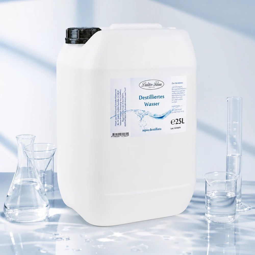 Destilliertes Wasser 25L Doktor-Klaus Destilliertes Wasser 25L Doktor-Klaus für Dampfbügeleisen Batterien und Laboranwendungen
