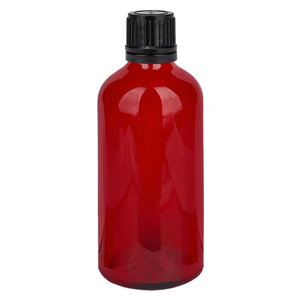 100ml Globuliflasche 8mm Giessring schwarz Originalitätsverschluss RedL. UT18/100 100ml Globuliflasche 8mm Giessring schwarz Originalitätsverschluss RedL. UT18/100