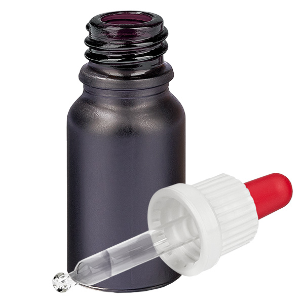 10ml Pipettenflasche weiß/rot Originalitätsverschluss BlackLine UT18/10