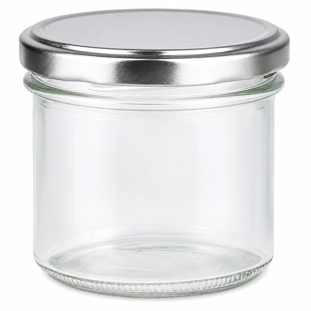 125ml Sturzglas mit BasicSeal Deckel silber UNiTWIST 125ml Sturzglas mit BasicSeal Deckel silber UNiTWIST