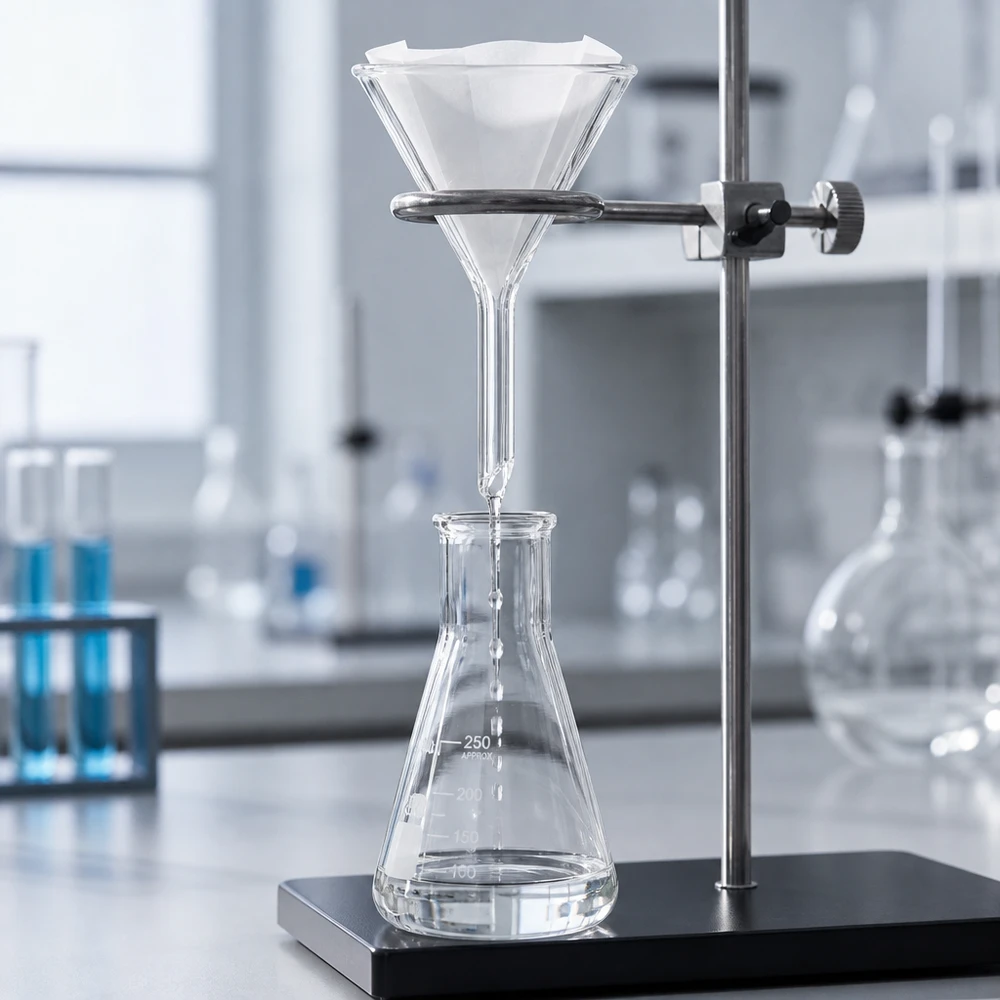 Trichter ø45mm Kalk-Soda, Winkel 60°, Kurzstil Spülmaschinenfester Glastrichter 45mm mit ergonomischem Design für wiederholte Nutzung