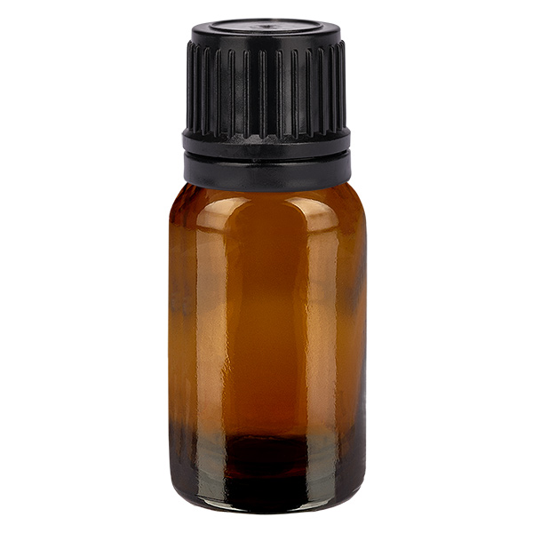 10ml Globuliflasche 8mm Giessring schwarz Originalitätsverschluss BrownL. UT18/10