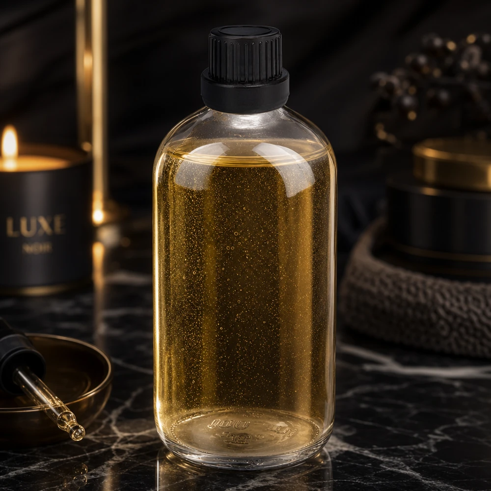 100ml Tropfflasche 2mm schwarz Originalitätsverschluss ClearLine UT18/100 Wiederverschließbare 100ml Tropfflasche Klarglas schwarzer Originalitätsverschluss Marmoroptik UT18